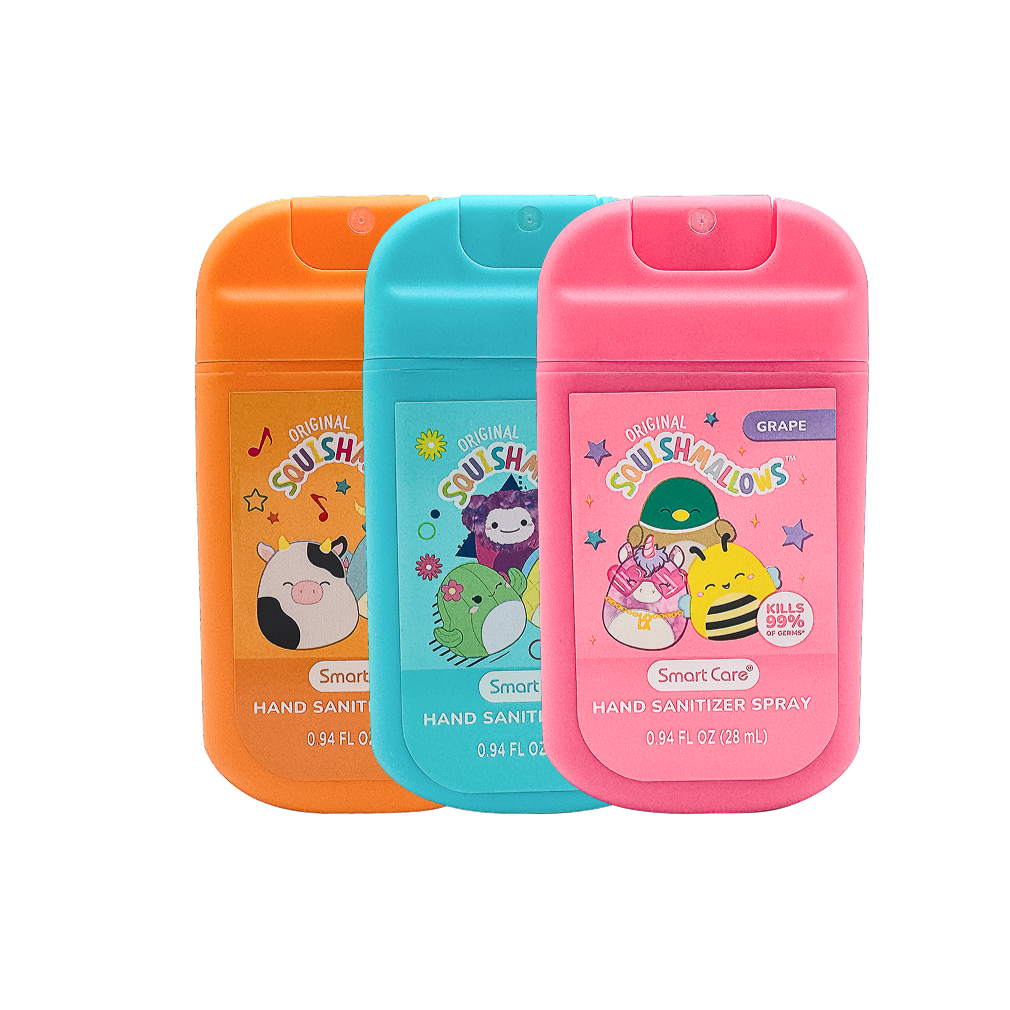 Squishmallows Hand Sanitizer Spray, 3PK – Smart Care Squishmallows Hand Sanitizer Spray, 3PK – Smart Care