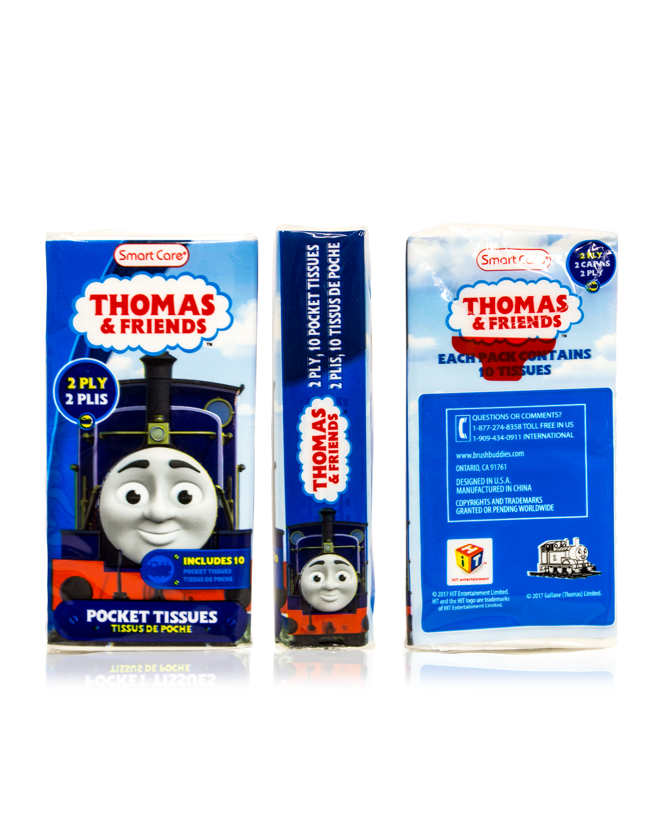 Smart Care Thomas & Friends Pocket Facial Tissues 6 Pack - Smart Care