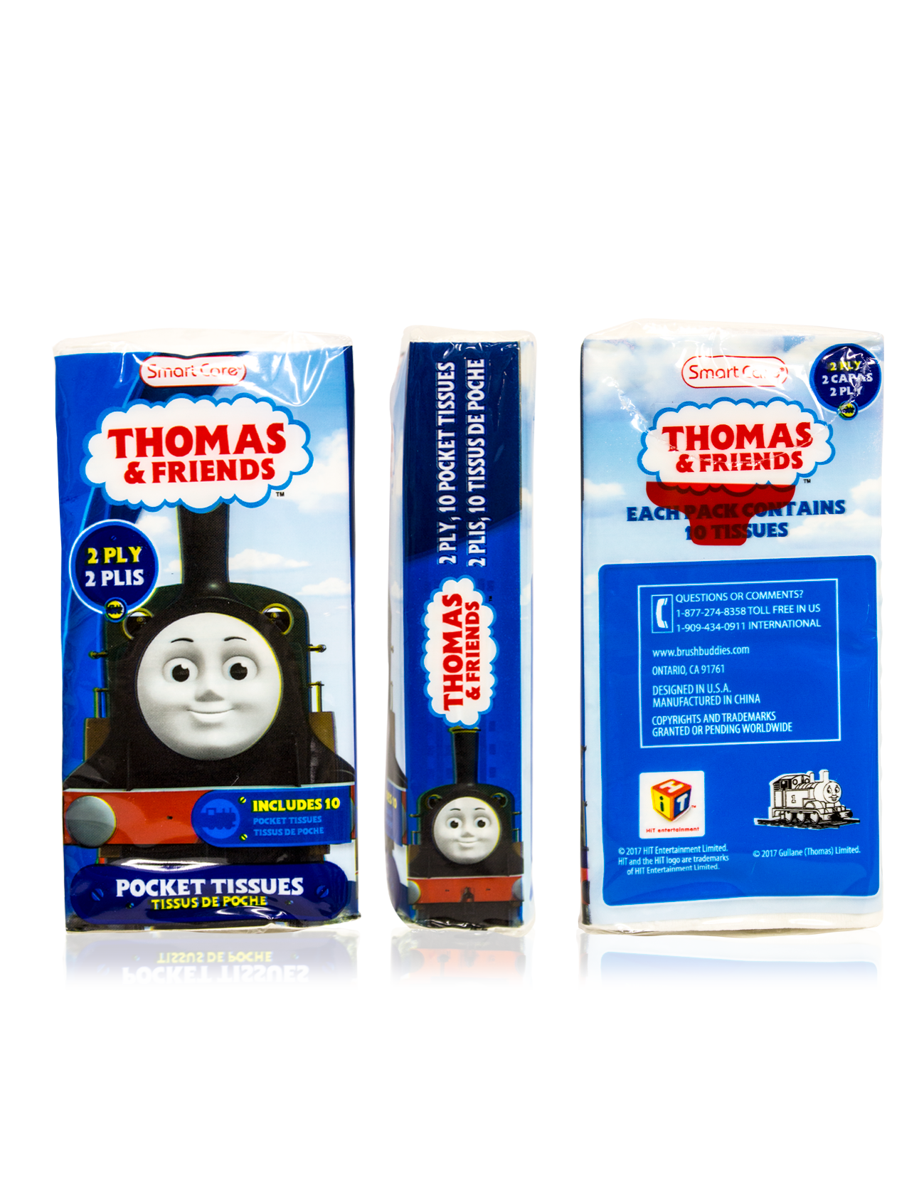 Smart Care Thomas & Friends Pocket Facial Tissues 6 Pack - Smart Care