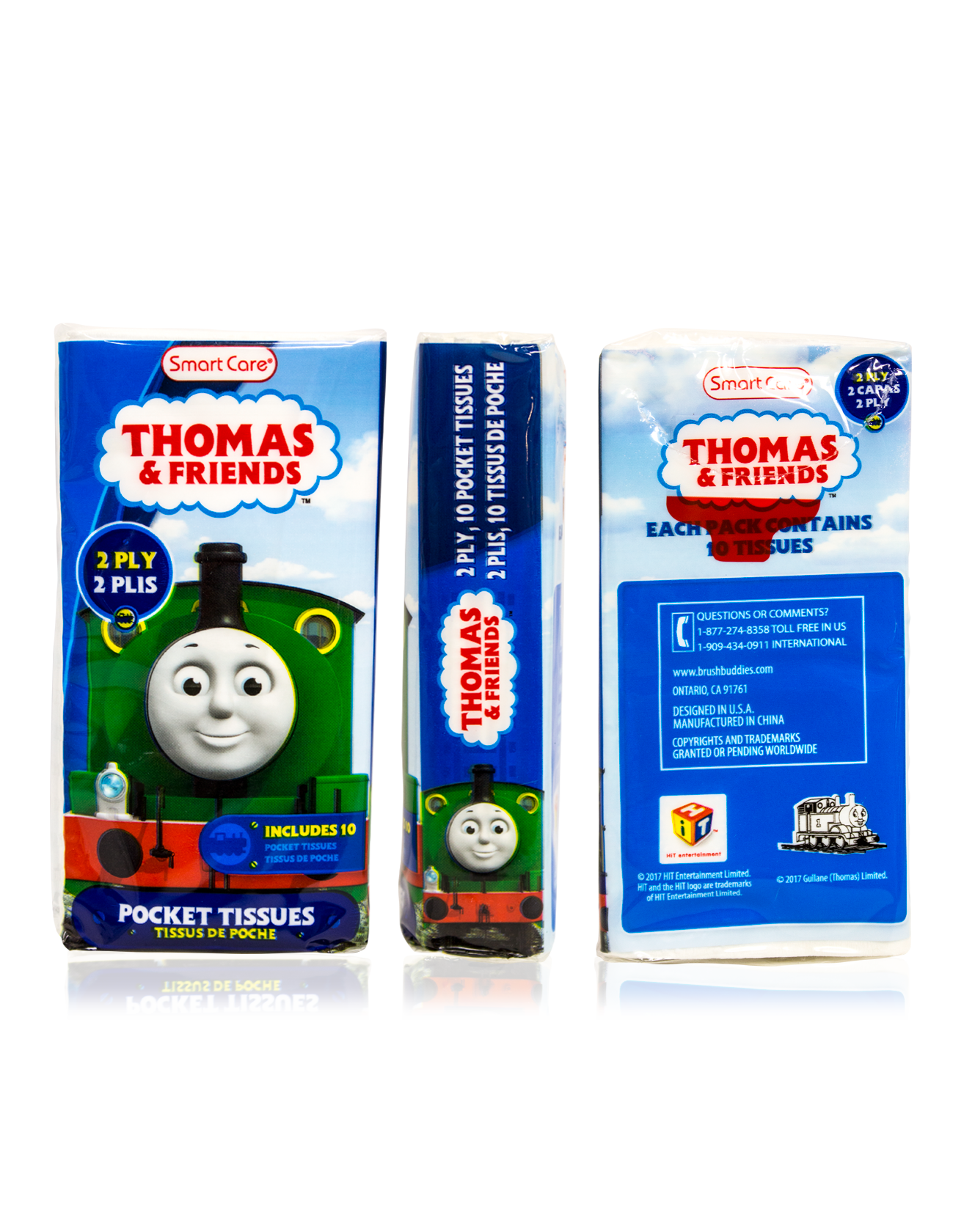 Smart Care Thomas & Friends Pocket Facial Tissues 6 Pack - Smart Care
