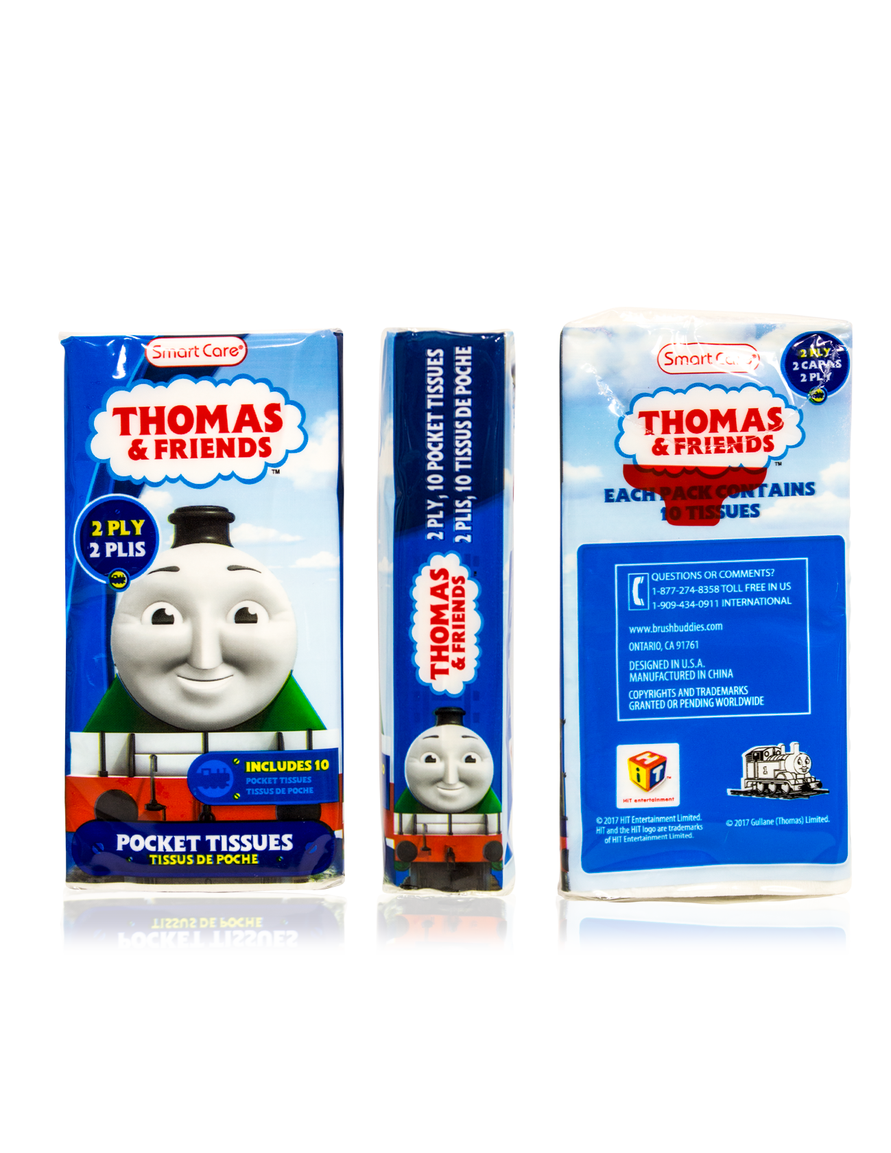 Smart Care Thomas & Friends Pocket Facial Tissues 6 Pack - Smart Care