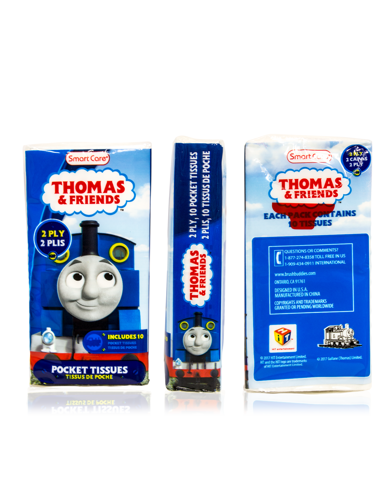 Smart Care Thomas & Friends Pocket Facial Tissues 6 Pack - Smart Care