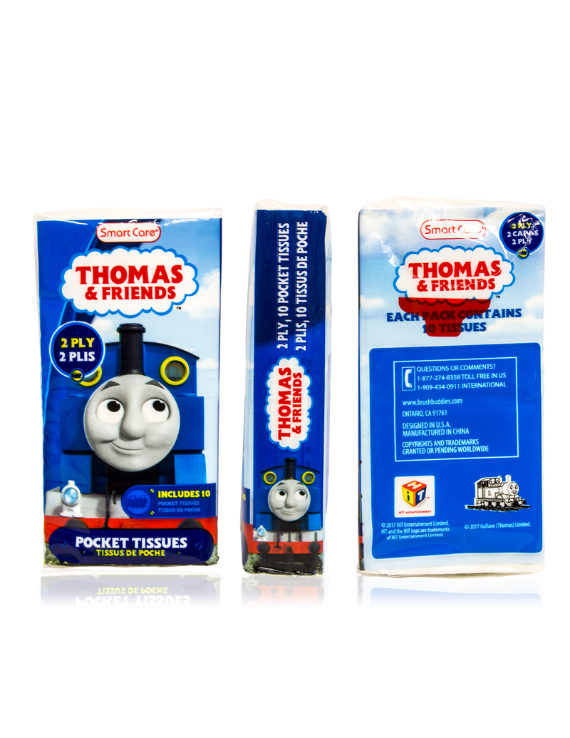 Smart Care Thomas & Friends Pocket Facial Tissues 6 Pack - Smart Care