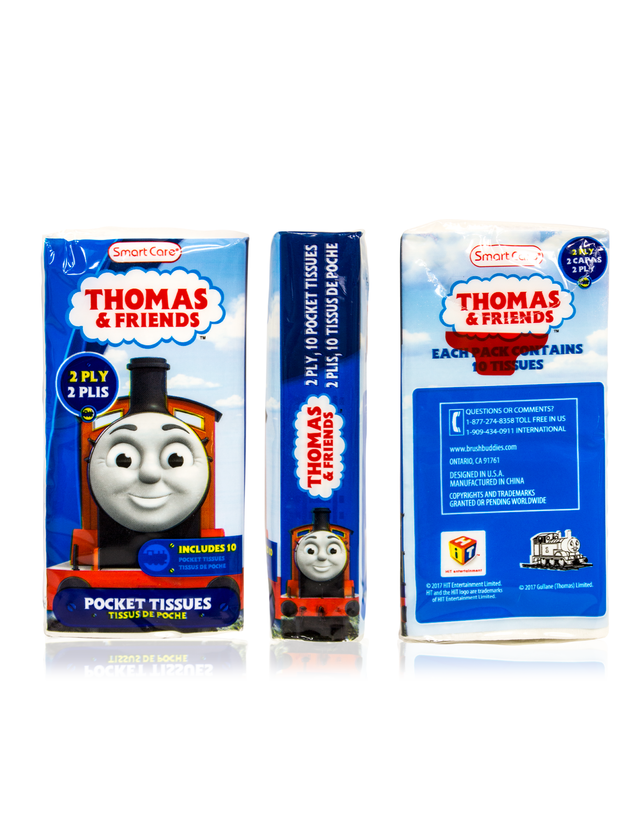 Smart Care Thomas & Friends Pocket Facial Tissues 6 Pack - Smart Care