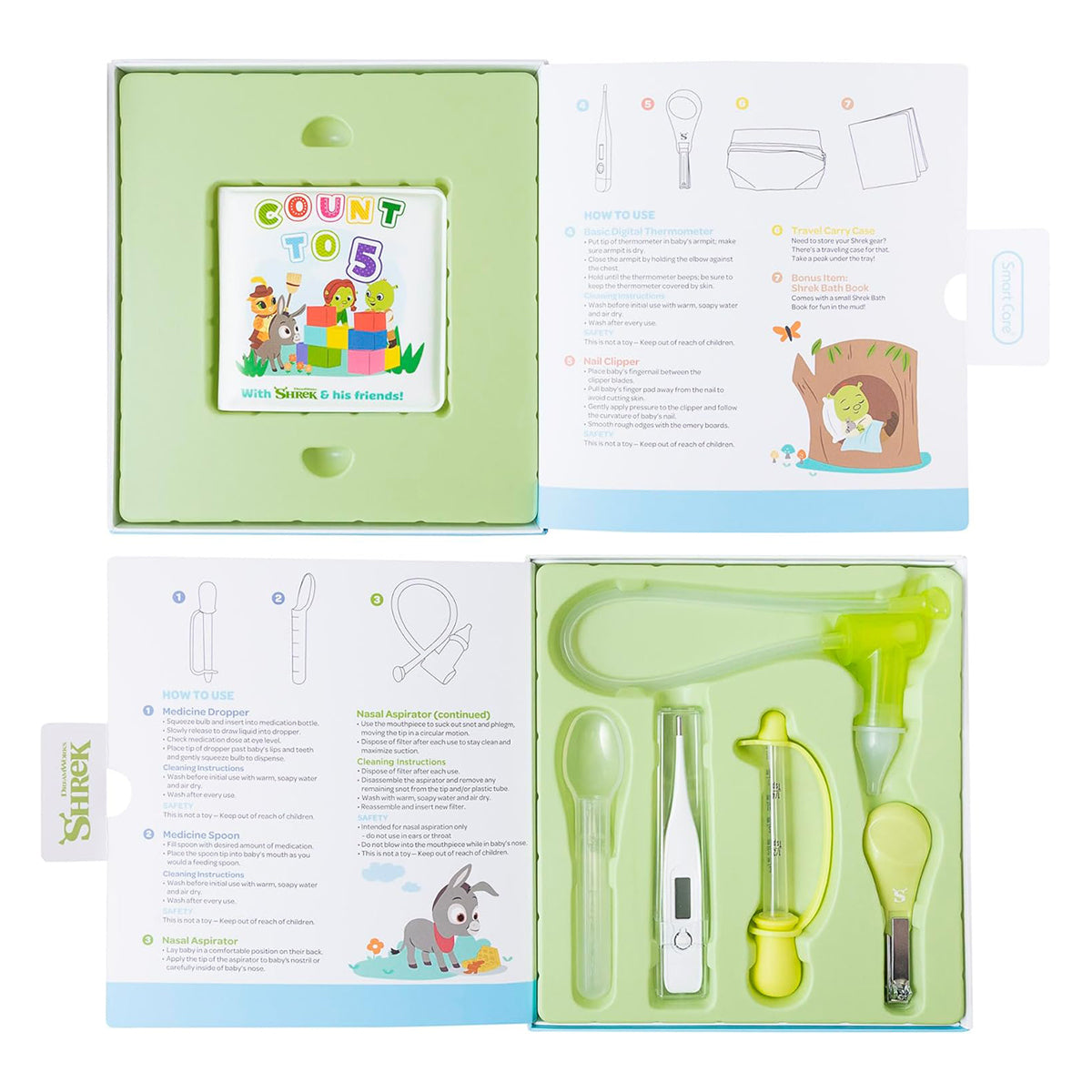 Shrek Healthy Ever After Baby Healthcare Kit, 7PC
