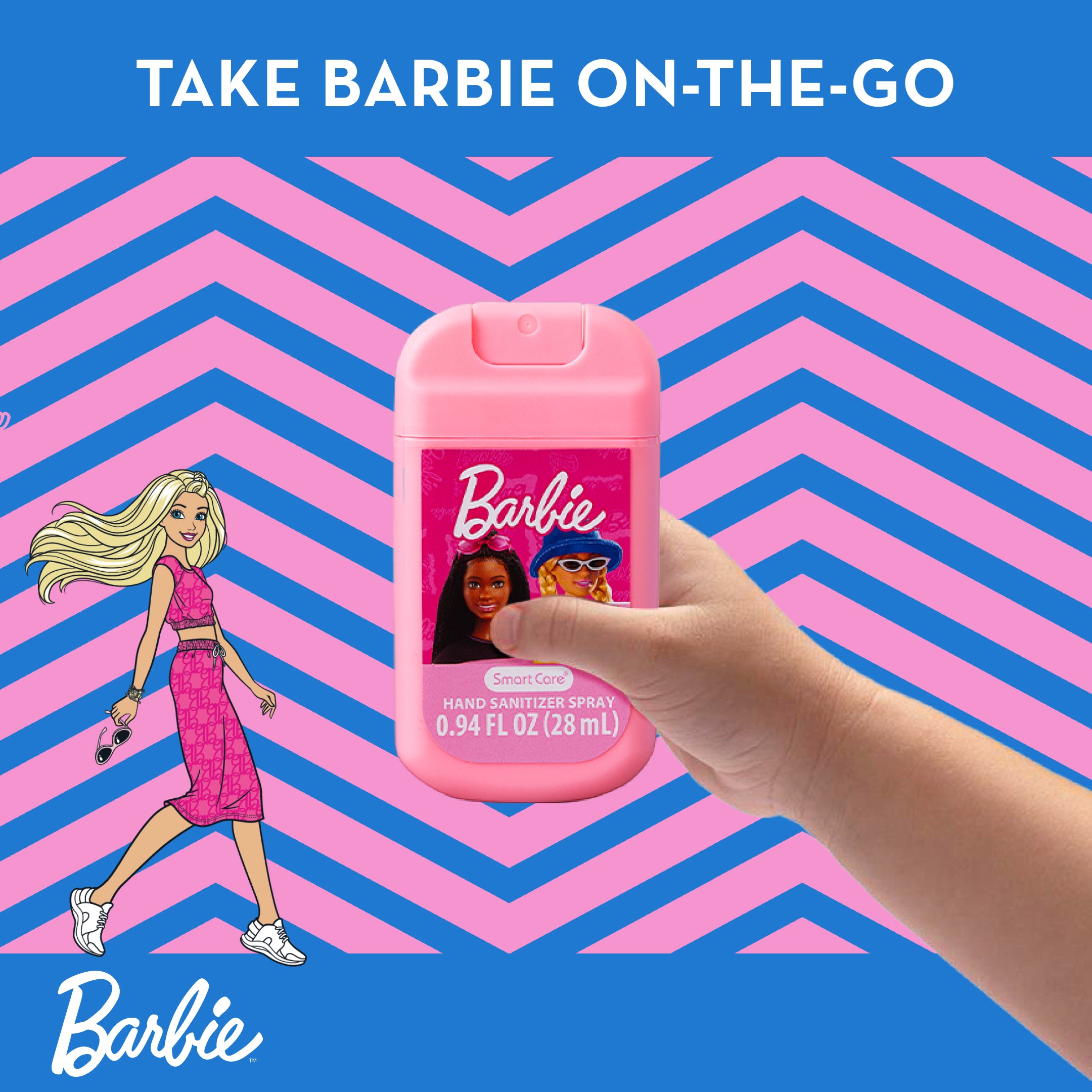 Barbie Hand Sanitizer Spray, 3 Pack