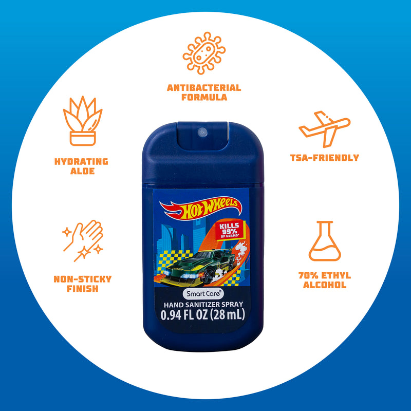 Smart Care Hot Wheels Hand Sanitizer Spray for Children, 3 Pack