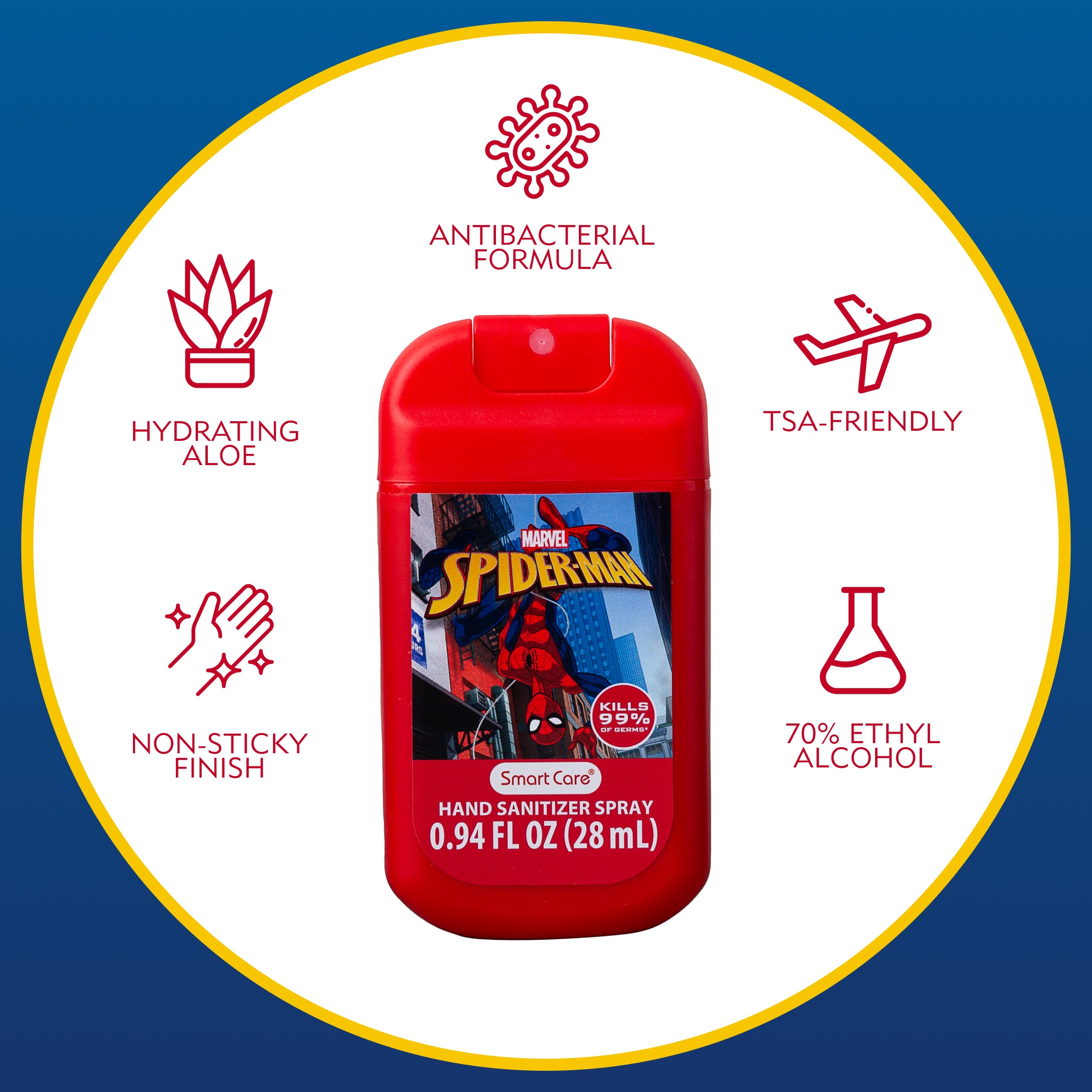 Spider-Man Hand Sanitizer Spray, 3 Pack