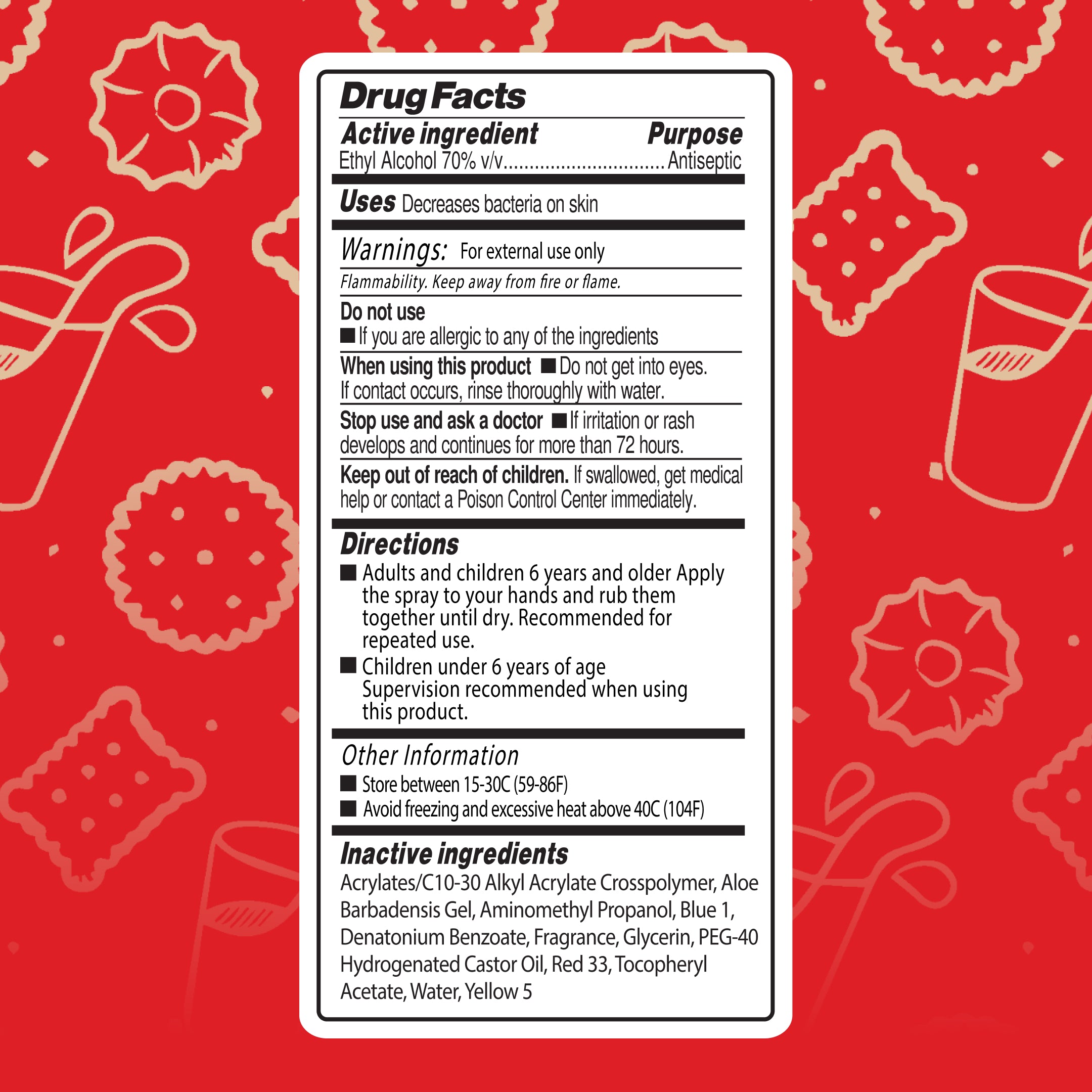 Sugar Cookie Hand Sanitizer Spray