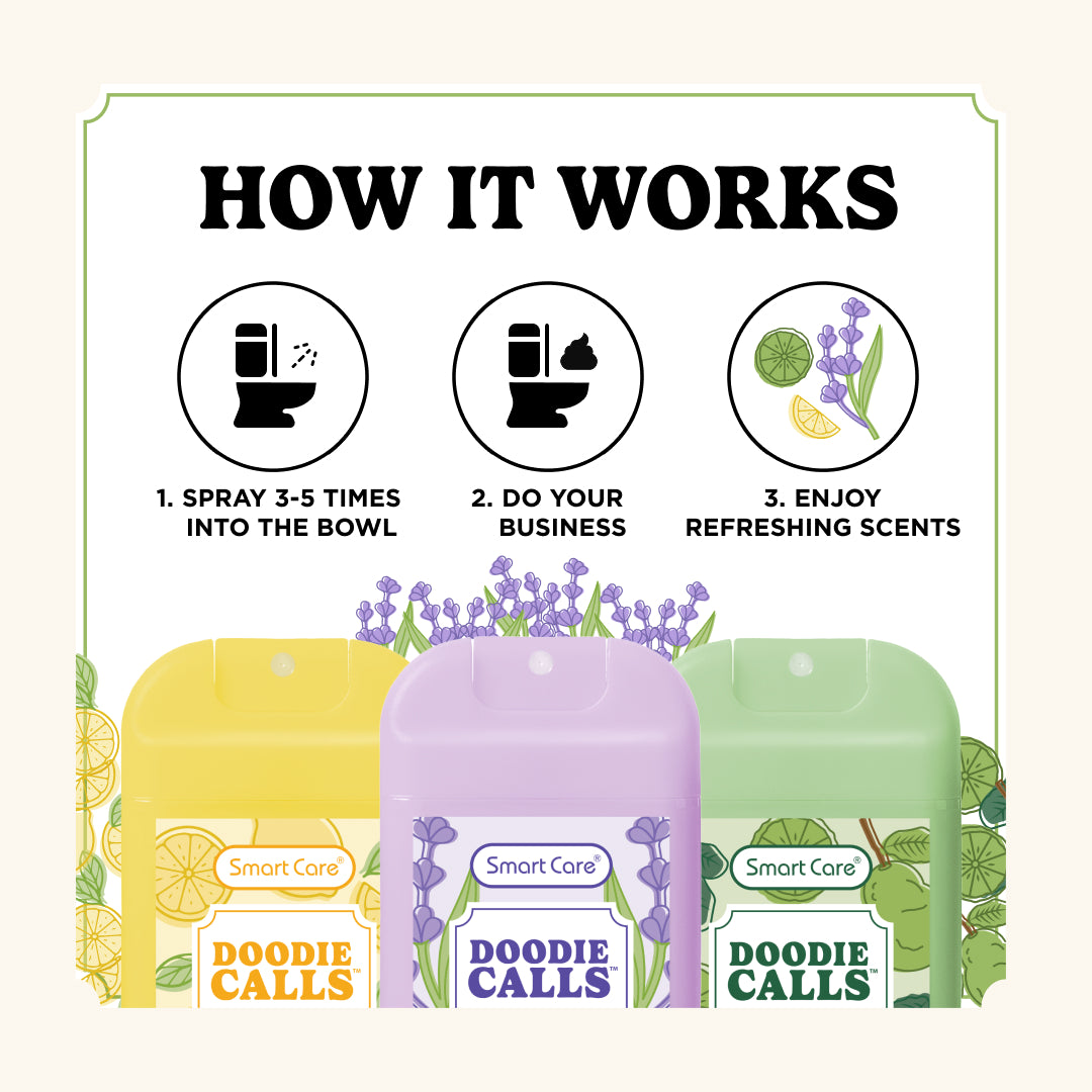 Doodie Calls Toilet Spray, 3PK