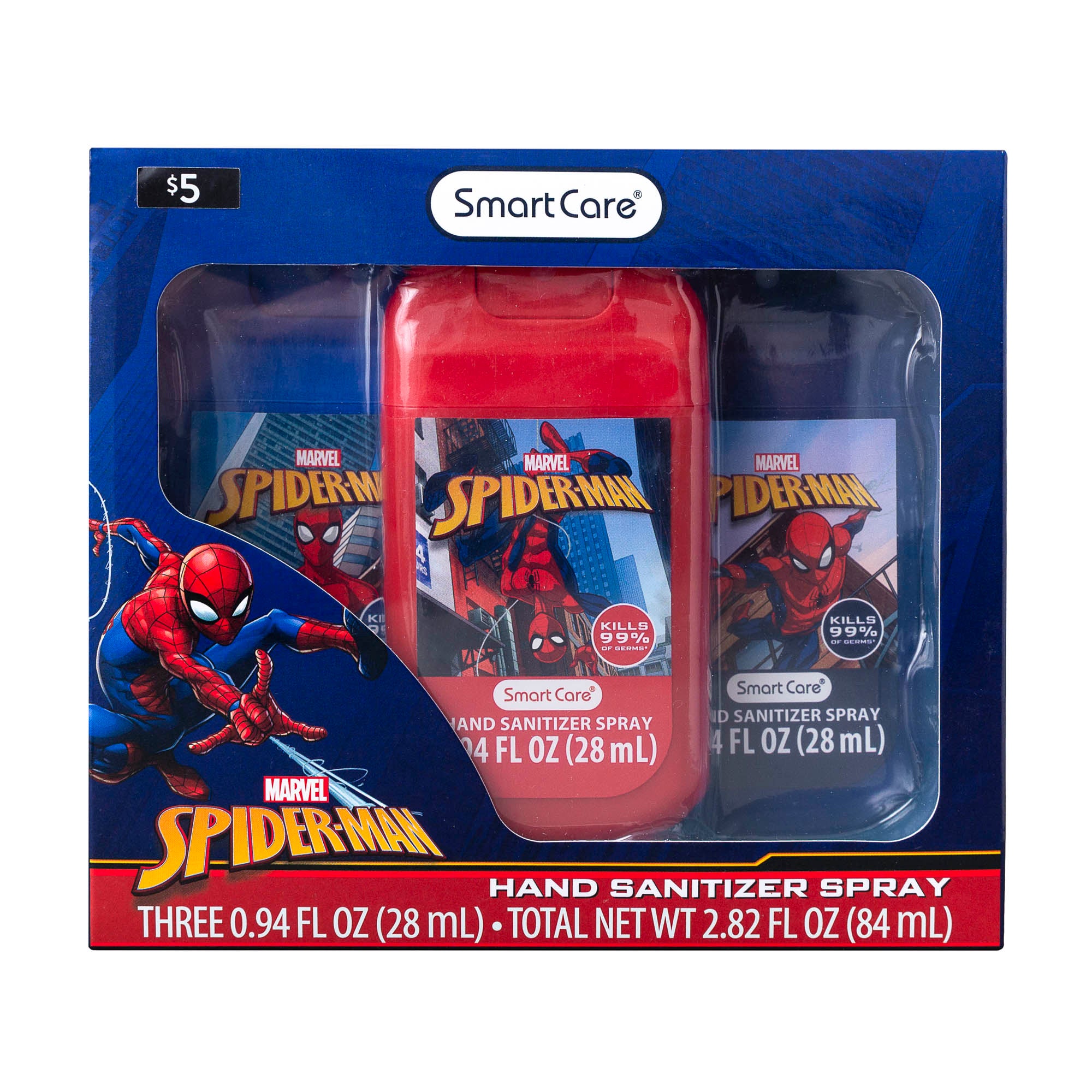 Spider-Man Hand Sanitizer Spray, 3 Pack