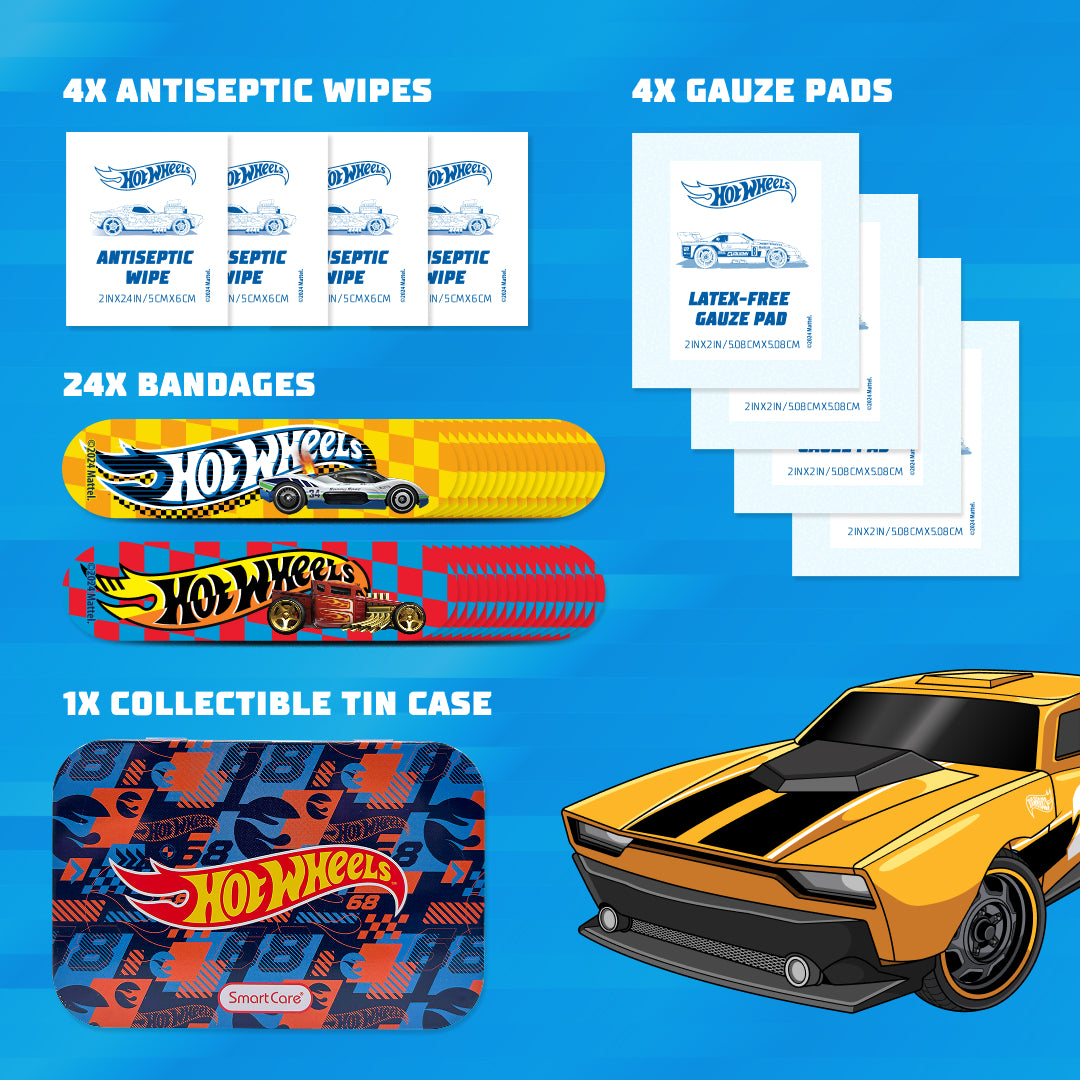 Smart Care Hot Wheels First Aid Kit, 33PC