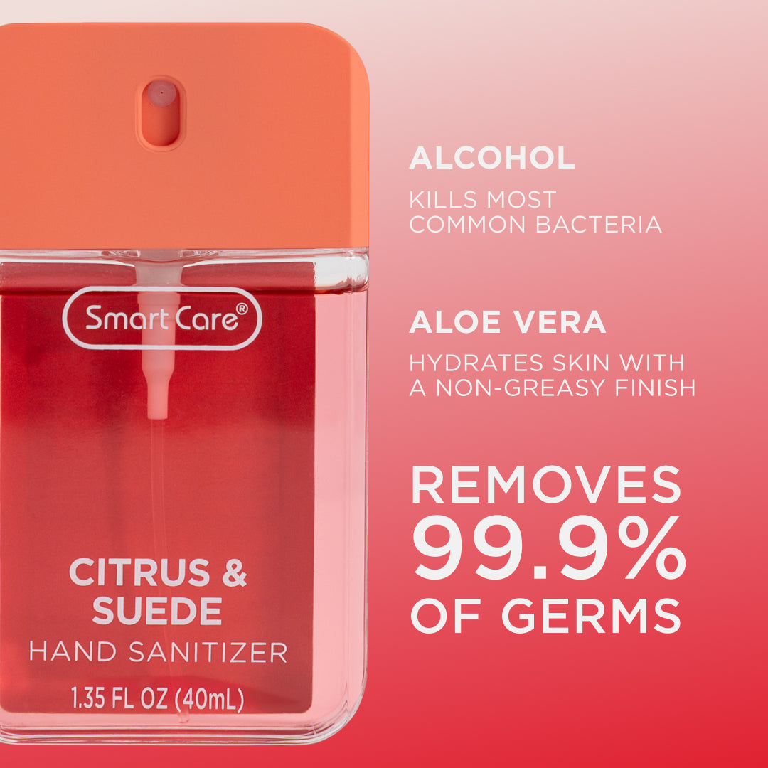 Smart Care Citrus & Suede Hand Sanitizer Spray, 1.35oz