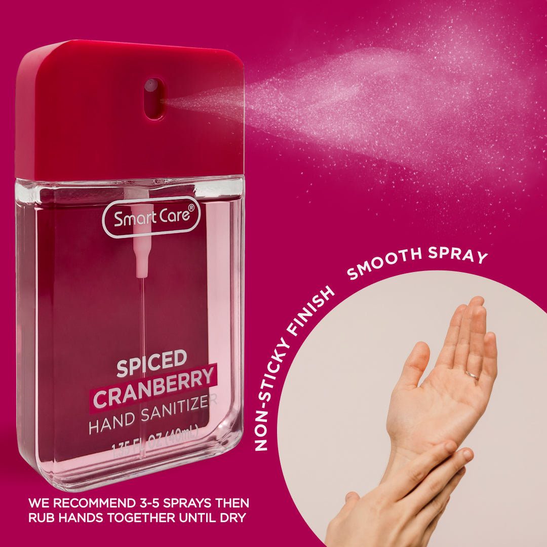 Smart Care Hand Sanitizer Spray, Spiced Cranberry, 1.35oz