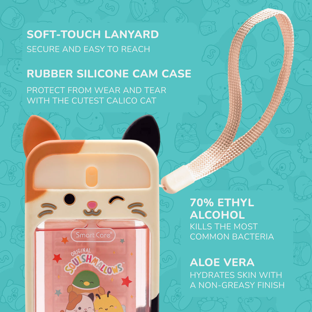 Squishmallows Cam Hand Sanitizer Spray with Case