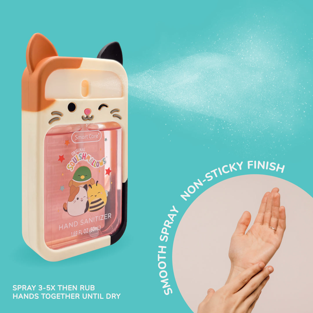 Squishmallows Cam Hand Sanitizer Spray with Case