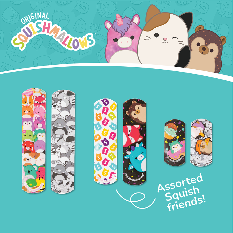 Squishmallows Latex-Free Bandages, 100CT
