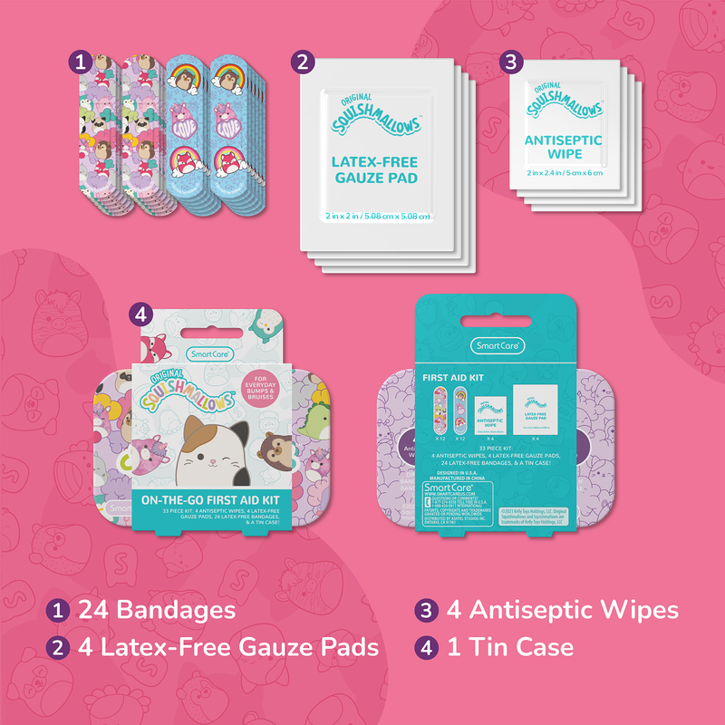 Squishmallows First Aid Kit 33PC