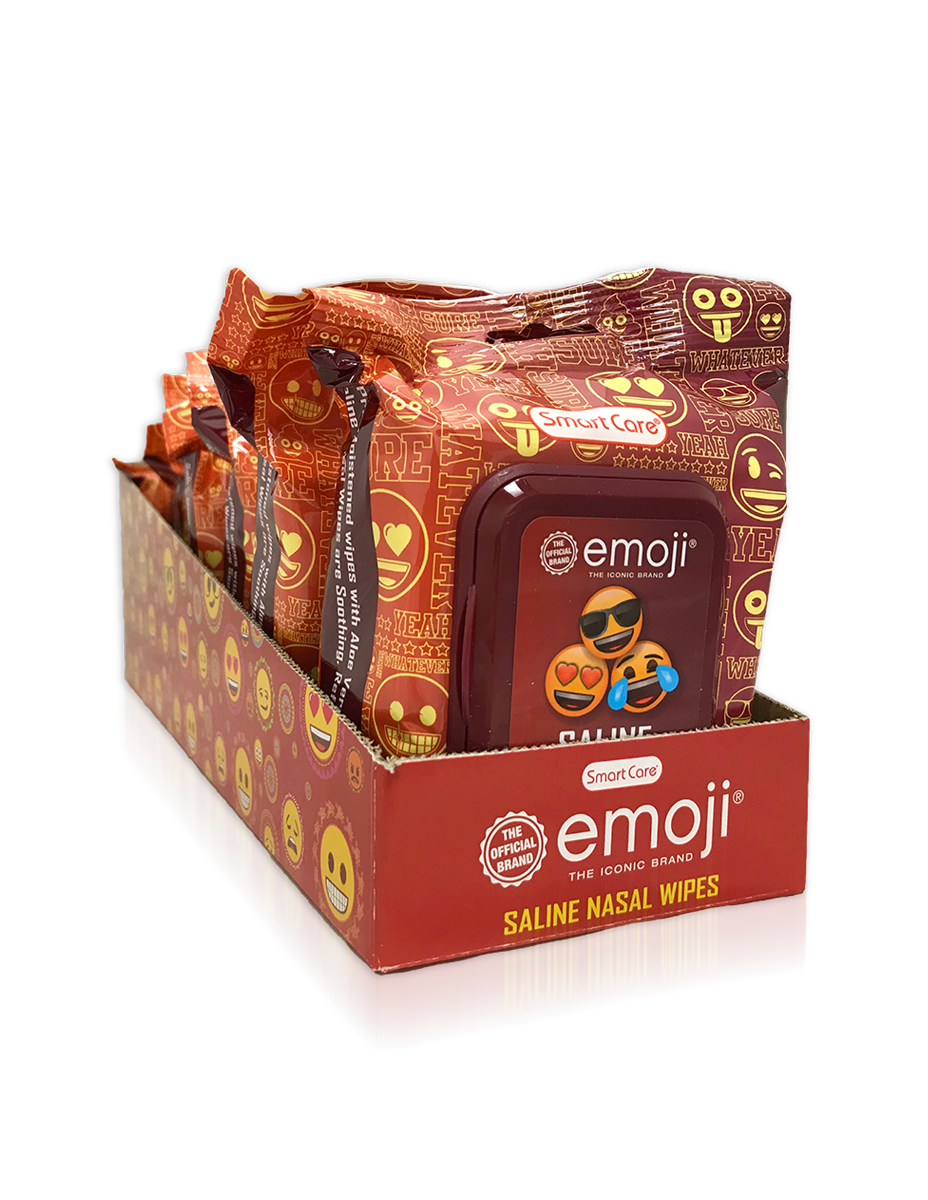 Smart Care Emoji Saline Nasal Wipes 30 Count - Smart Care