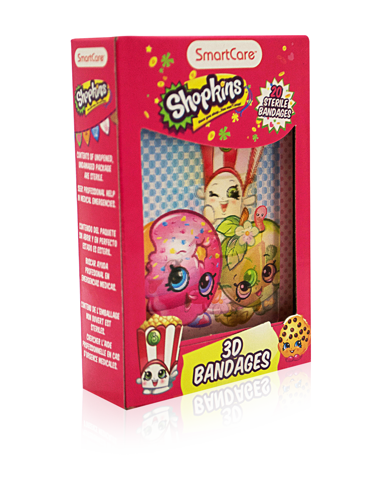 Smart Care Shopkins Character Bandages 20 Count - Smart Care