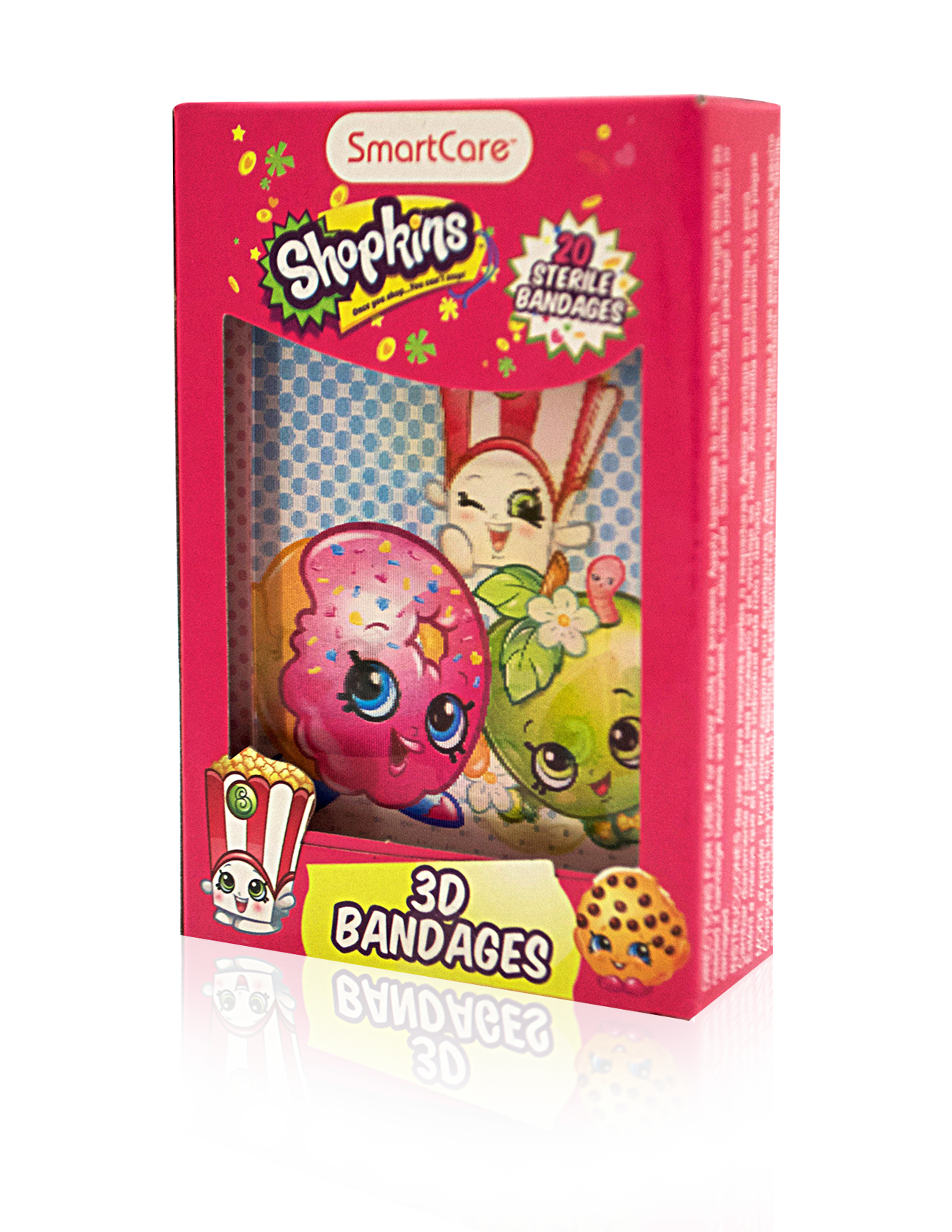 Smart Care Shopkins Character Bandages 20 Count - Smart Care