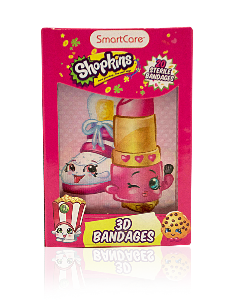 Smart Care Shopkins Character Bandages 20 Count - Smart Care