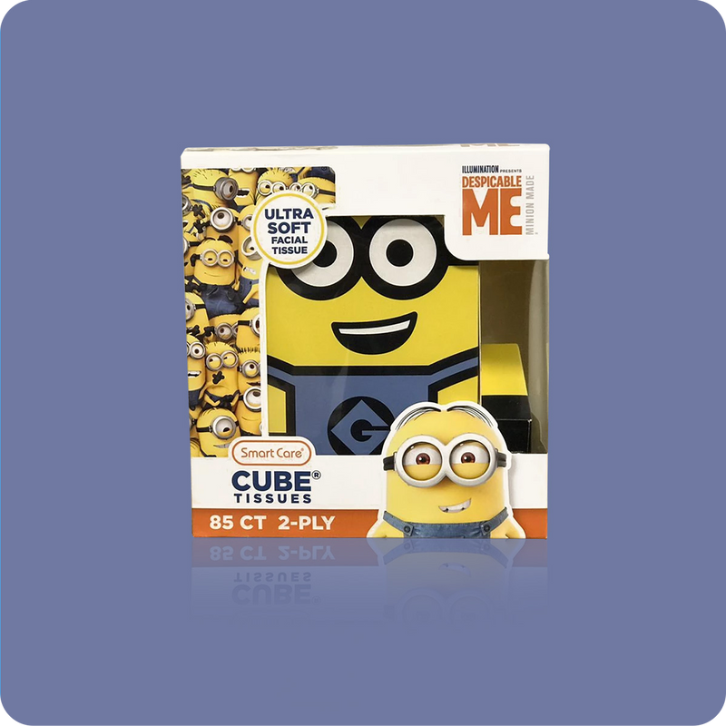 Minions Cube Tissue Box - Case Pack 24 - Smart Care