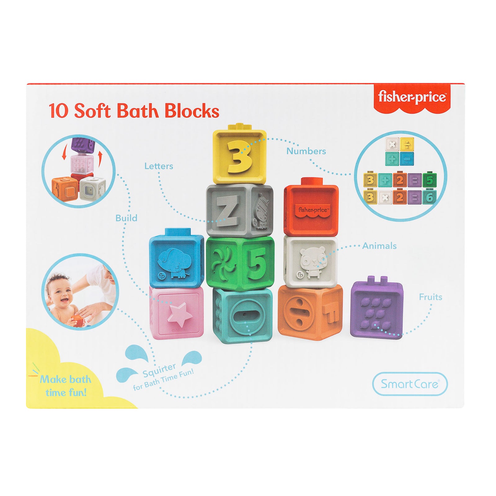 Smart Care Fisher Price 10 Piece Bath Blocks