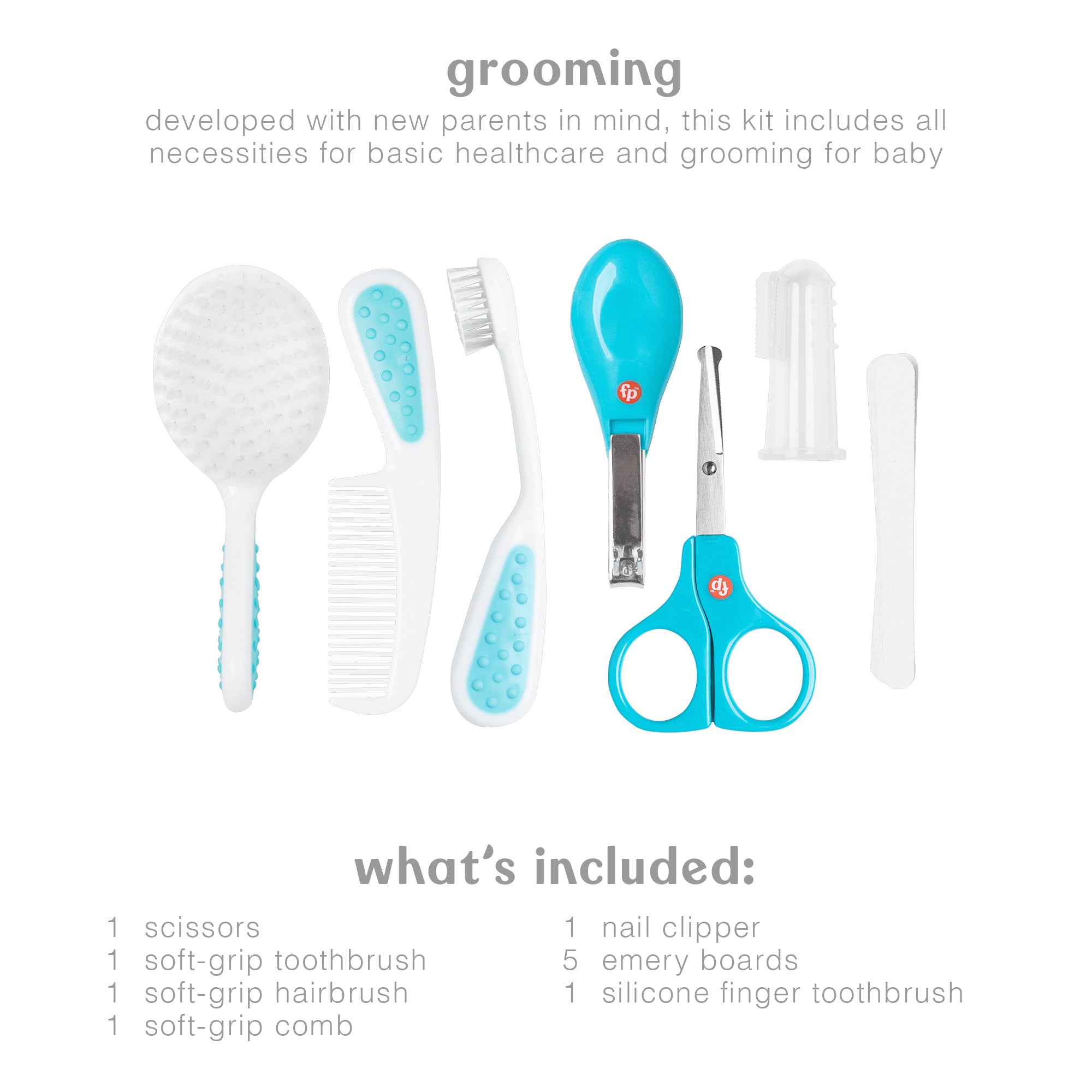 Fisher-Price 16-Piece Baby Grooming & Healthcare Kit – Smart Care