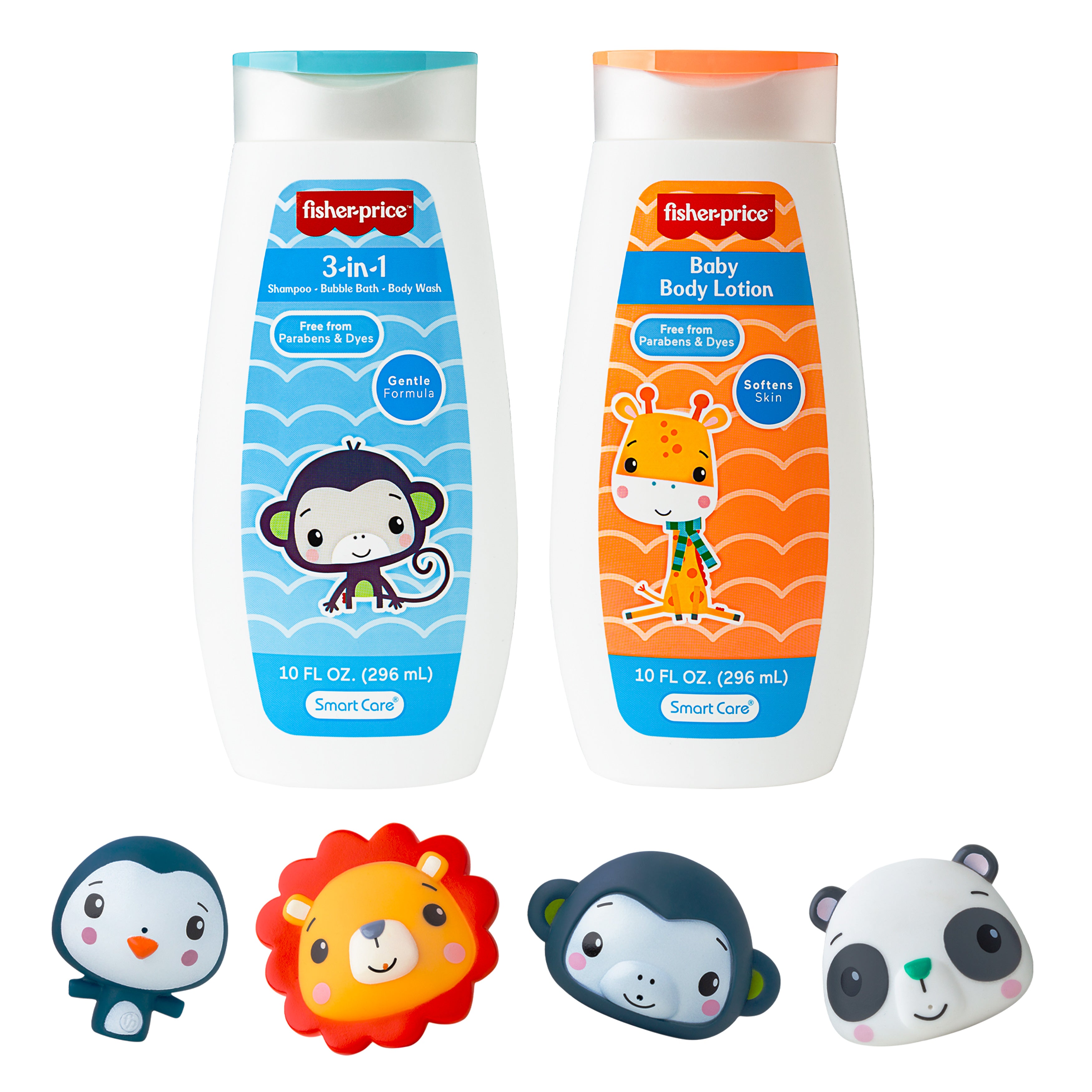 Fisher-Price 6-Piece Animal Baby Bath Gift Set