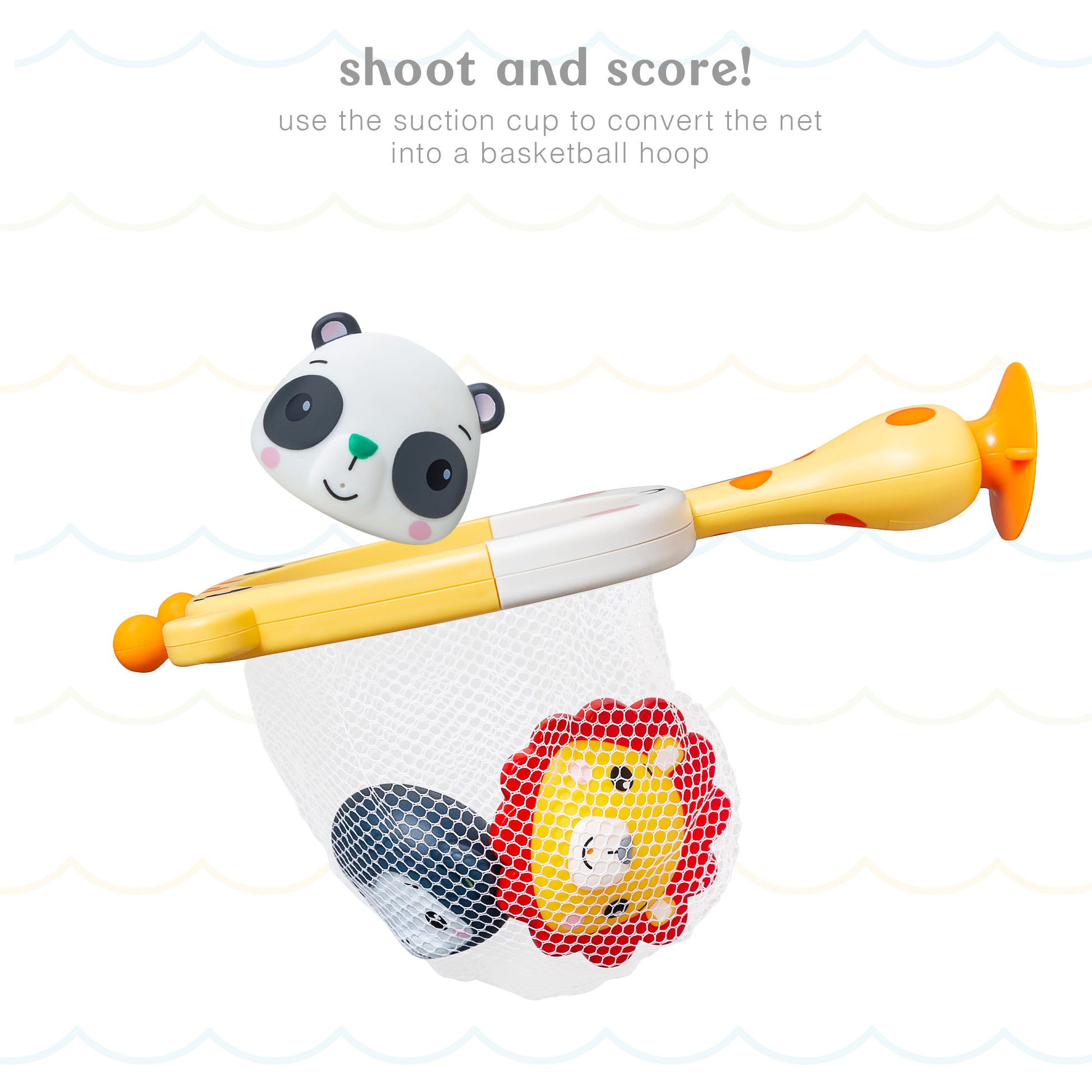 bath fishing net TOYANDONA Toys for Toddlers and the tub becomes a place for bathing again bath toy set hole free