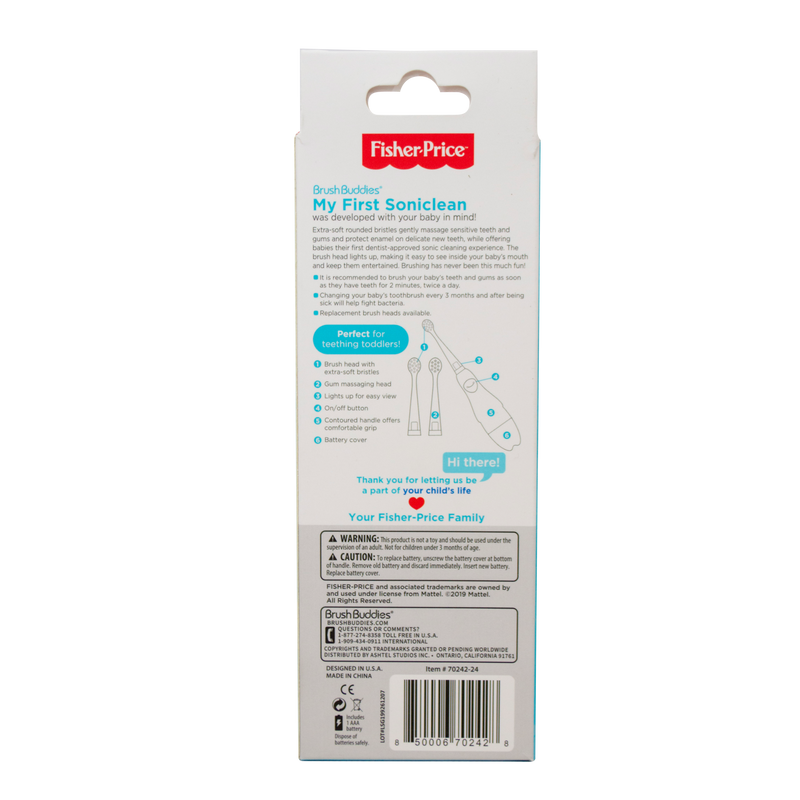 Brush Buddies Fisher Price - My First Soniclean (2 Pack)