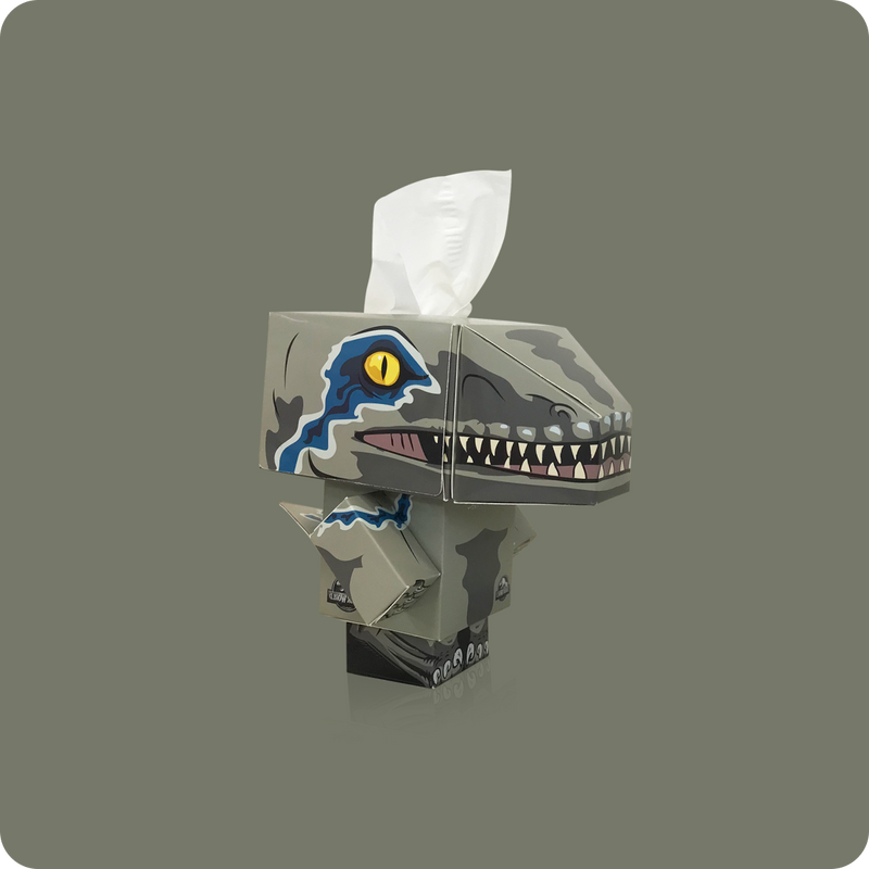 Jurassic World Mini Cube Tissue Box - Smart Care