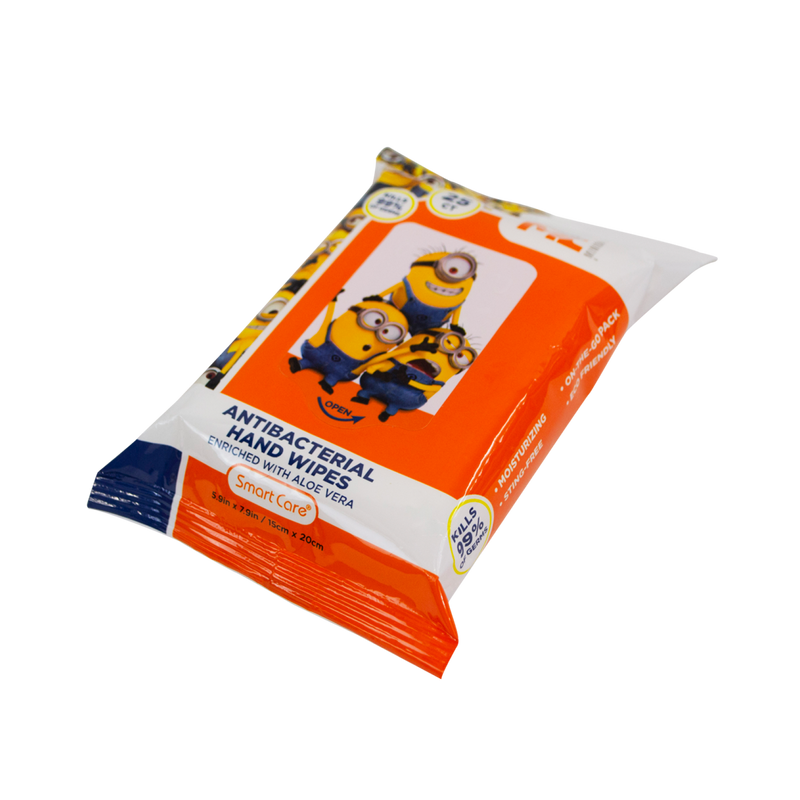 Minions Antibacterial Wipes 25 Count