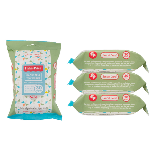 Fisher-Price Pacifier & Toy Wipes - (3/6 Pack)