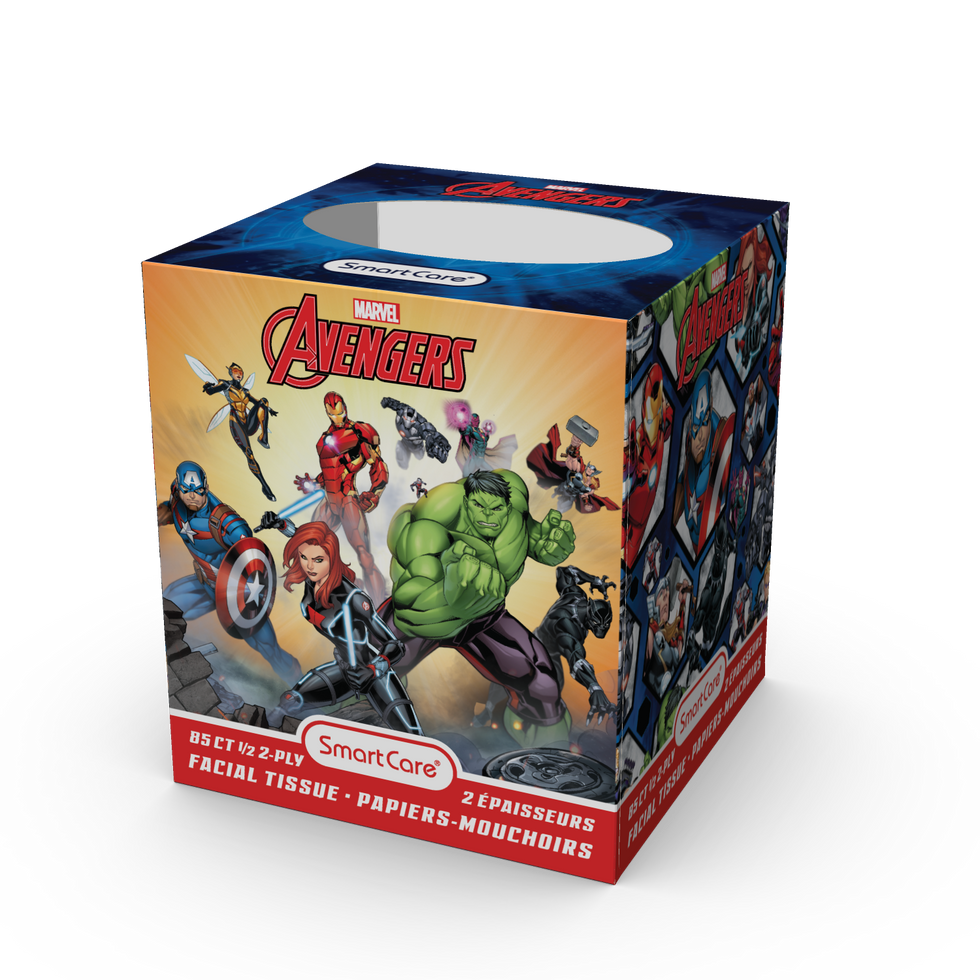 MARVEL™ Avengers Tissue Box - 85 Count 2 Ply – Smart Care