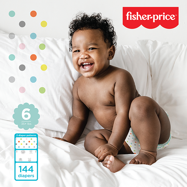 Fisher-Price Diapers - Size 6 (Count 58, 144)