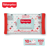 Fisher-Price Baby Wipes - 6 Pack (480, 800 Counts)