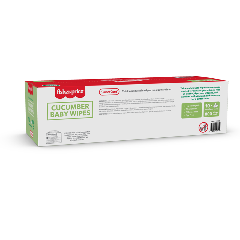 Fisher-Price Baby Cucumber Wipes -  (480, 800 Counts)