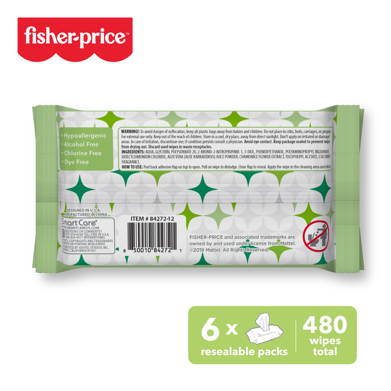 Fisher-Price Baby Cucumber Wipes -  (480, 800 Counts)