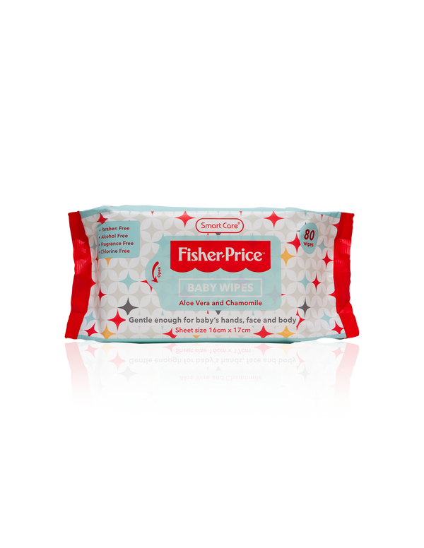 Fisher-Price Baby Wipes 80 Count - 12Pack