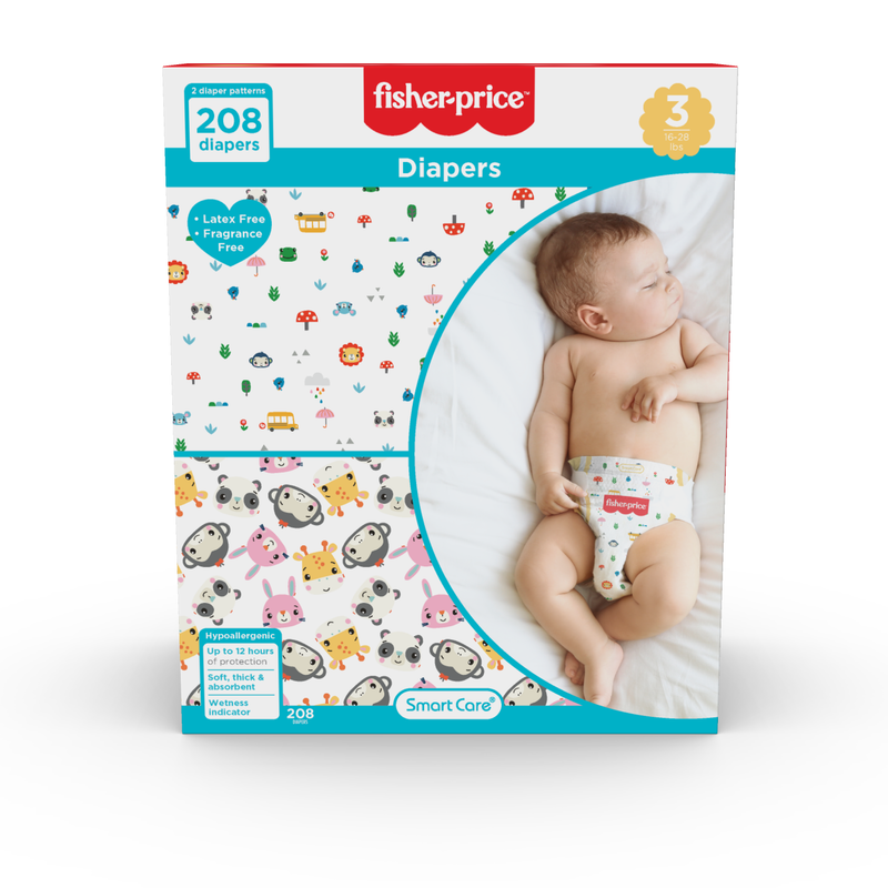 Fisher-Price Diapers - Size 3 (Count 76, 208)