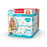 Fisher-Price Diapers - Size 4 (Count 70, 192)