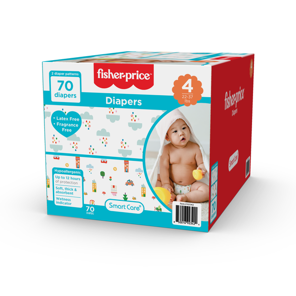 Fisher-Price Diapers - Size 4 (Count 70, 192)