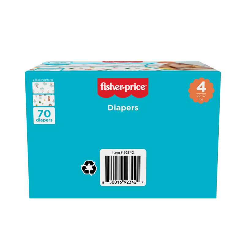 Fisher-Price Diapers - Size 4 (Count 70, 192)