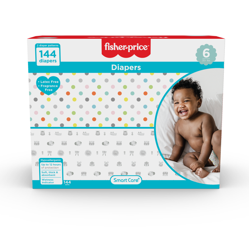 Fisher-Price Diapers - Size 6 (Count 58, 144)