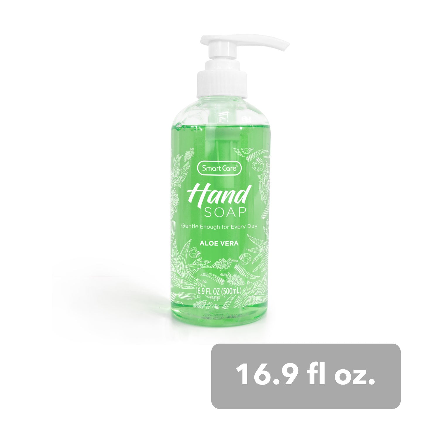 Liquid Hand Soap (Aloe Vera) 16 Fl Oz. Smart Care