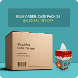 Shopkins Cube Tissue Box - Case Pack 24