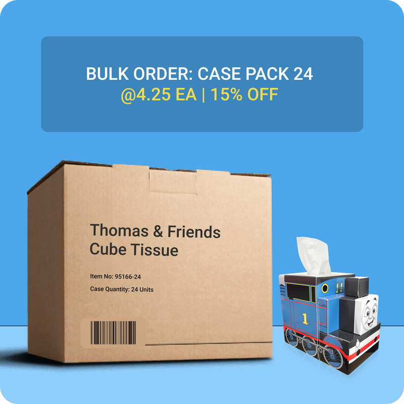 Thomas & Friends Cube Tissue Box - Case Pack 24 - Smart Care