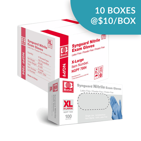 Synguard Nitrile Exam Gloves - Extra-Large